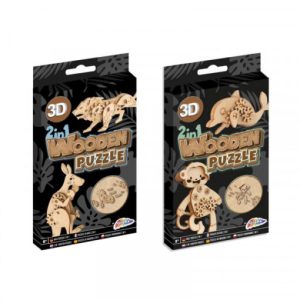 Puzzle lemn 2in1 3D -10cm , Grafix