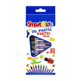 Creioane cerate Oil Pastel 12 culori/set , Smart Kids