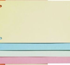15698 21044 separatoare din carton 105x240mm pentru biblioraft 100 buc set rosu elba el100590068 1