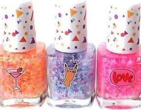 Set 5 lacuri de unghii cu confetti , Create it