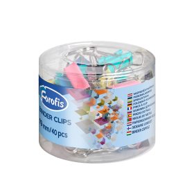 Clips color 19mm 40/borcan , Forofis