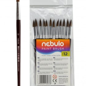 Pensulă ascuțită, dimensiune: 12, mâner pictat, Nebulo