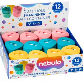 Ascuțitoare cu două găuri și container, Nebulo