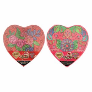 Pictura cu diamante -panza in forma de inima 29×29, Grafix