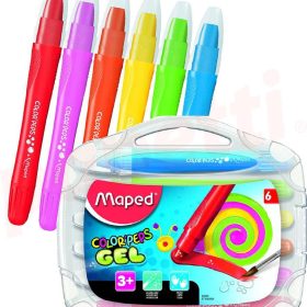 Set creioane colorate cerate Maped color'peps gel 6 culori