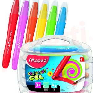 Set creioane colorate cerate Maped color'peps gel 6 culori