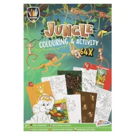 Carte de colorat A4+activitati , Jungle Grafix