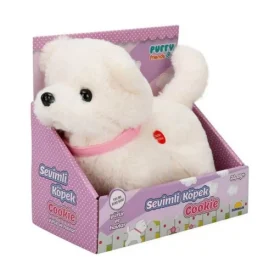Jucarie de plus  Cookie Puffy Friends -catel plus cu sunete , Sunman