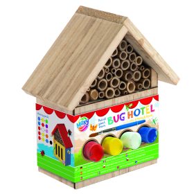 Casuta lemn + 4 guase & pensula , Grafix