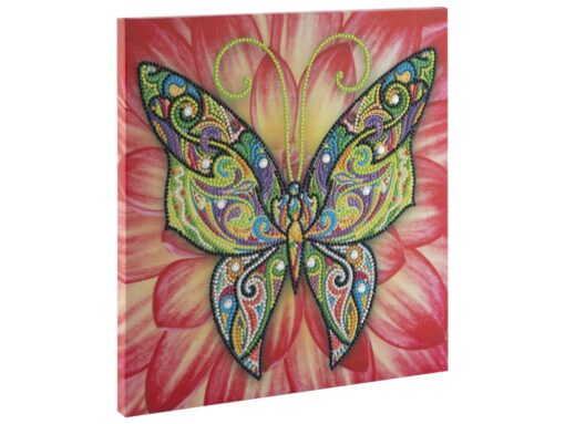 Pictura cu diamante - panza 30×30 Fluture , Grafix 5 Pictura cu diamante - panza 30×30 Fluture , Grafix - imagine 3