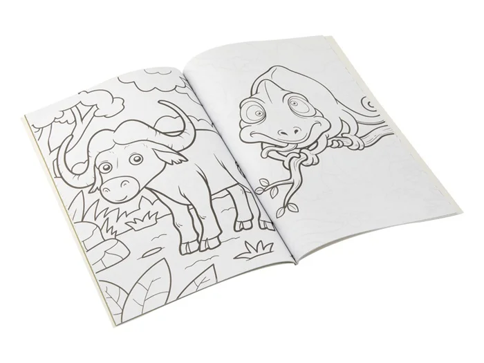 Carte de colorat A4+activitati , Jungle Grafix 4 Carte de colorat A4+activitati , Jungle Grafix - imagine 2