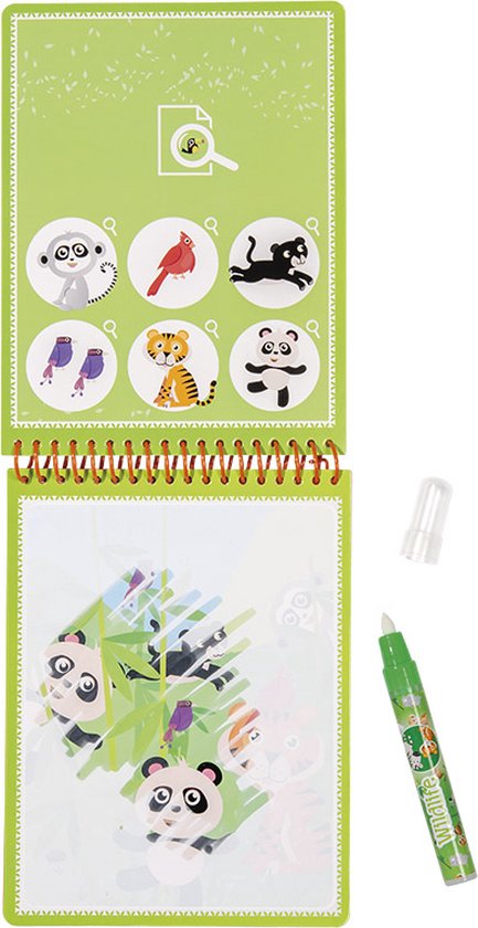 Carte picteaza cu apa Wildlife 4 Carte picteaza cu apa Wildlife - imagine 2