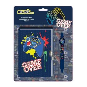 Set jurnal cadou 12x18cm 60foi-60gr Game Over , Must