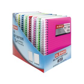 Bloc notes A6 Globox, spira plastic, 120 coli