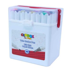 Marker Twin- doua capete 48/set, Globox