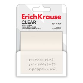 Notes adeziv 75×75-50foi Transparent , ErichKrause