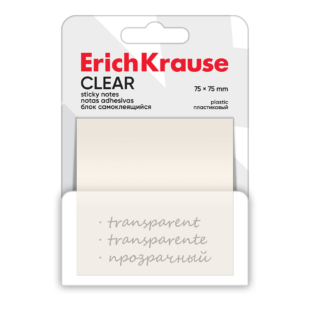 Notes adeziv 75×75-50foi Transparent , ErichKrause 3 Notes adeziv 75×75-50foi Transparent , ErichKrause
