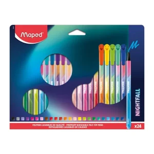 Carioci Maped Nightfall, 24 culori