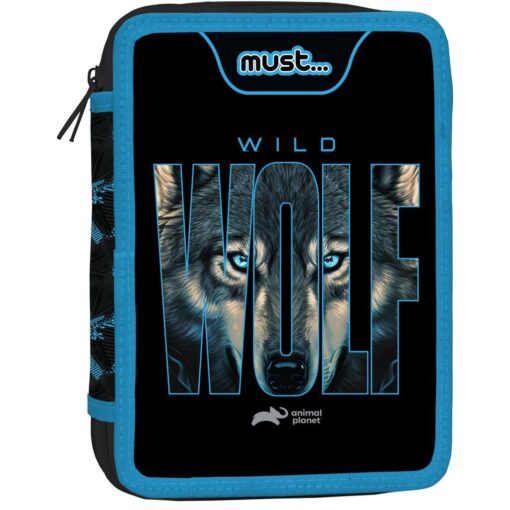 Penar echipat Must 2 fermoare 15x5x21cm Animal Planet Wild Wolf 3 Penar echipat Must 2 fermoare 15x5x21cm Animal Planet Wild Wolf