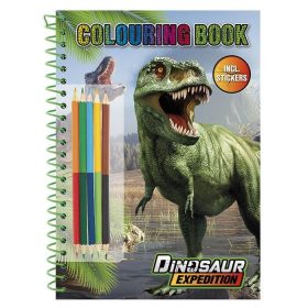 Carte colorat A4 30 foi Dino+5 creioane , Grafix