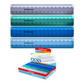 Rigla 15 cm Ice Metalic , ErichKrause plastic