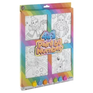 Pictura pe numere 4in1 , Grafix