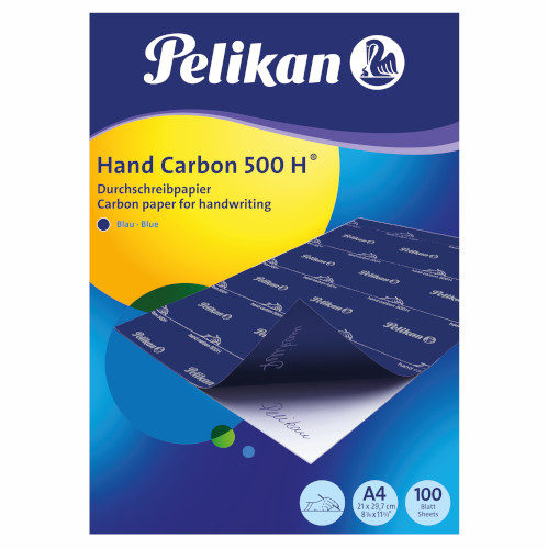 Indigo Pelikan, manual 500h din A4, 100 coli, culoare albastră 3 Indigo Pelikan, manual 500h din A4, 100 coli, culoare albastră