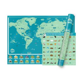 Harta razuibila Deluxe Editia Wild - Large, 59.4cm x 82.5cm