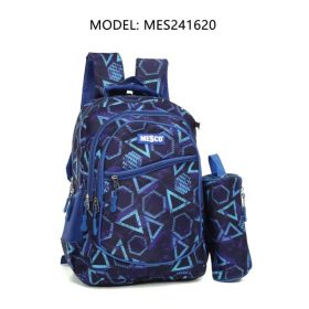 Ghiozdan mare + penar Mesco gimnaziu/liceu Forme Geometrice