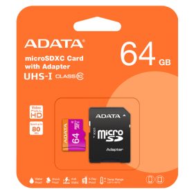 Micro SD XC Clasa 10 64 GB Adata