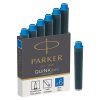 Cerneala stilou-Patroane stilou Parker , set 6 bucati mini albastru 1 Patroane cerneala scurte Parker albastru deschis 6buc