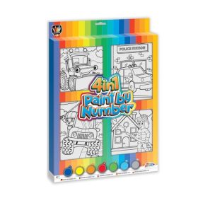 Tablou -Pictura pe numere 4in1 , Grafix