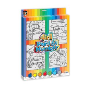 Tablou -Pictura pe numere 4in1 , Grafix