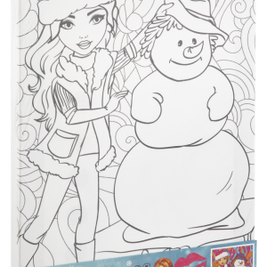 Tablou pictura pe numere Distractie cu omul de zapada PlayLearn Toys