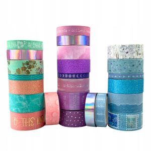 Alternative view of Banda adeziva decor glitter 3m in cutie 24 piese, Grafix