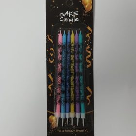 Set 6 lumanari tort subtiri