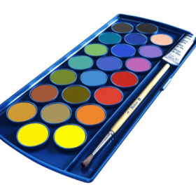 Acuarela 21 culori f455 + 1 pastilă albă pensulă, Pelikan