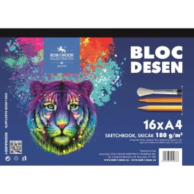 Bloc desen A4 Koh-I-Noor,  180g, 16 file