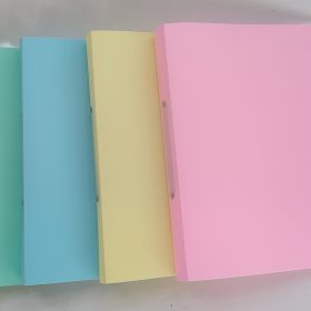 Caiet mecanic plastic ,Spree A4, 2 inele, 35mm, culori pastel