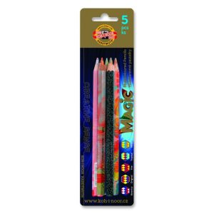Creioane cu mina multicolora Magic Koh-I-Noor, 5 bucati pe blister