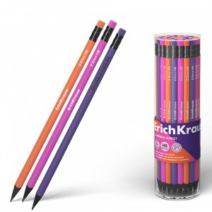 Creion grafit cu guma rotund Caribbean Sunset, ErichKrause