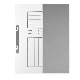 Dosar carton alb pentru incopciat, coperta 1/2, set de 5 bucati