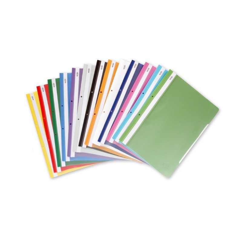 Dosar plastic PP cu sina Spree, cu gauri, set de 5 bucati 3 Dosar plastic PP cu sina Spree, cu gauri, set de 5 bucati