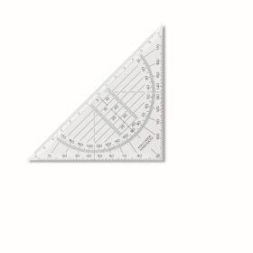 Echer plastic transparent 45º / 113 mm Koh-I-Noor, cu raportor