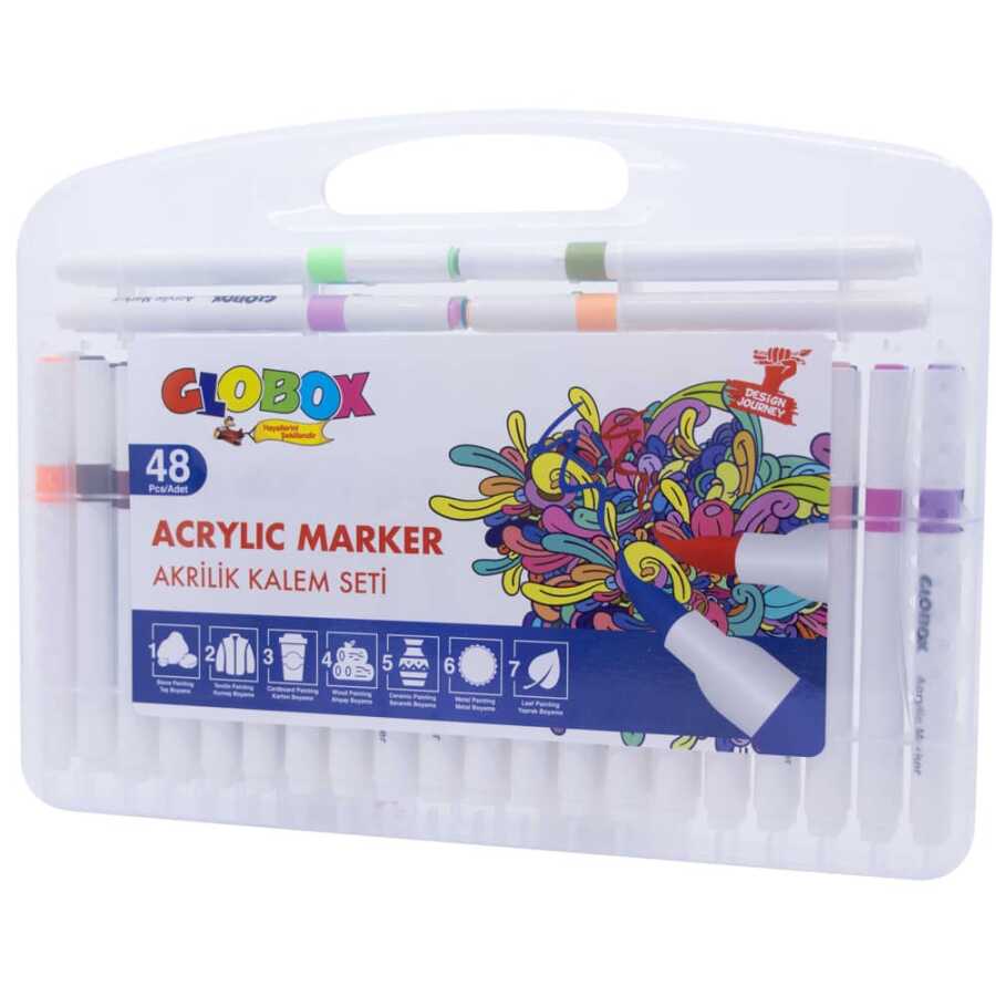 Marker acrylic 48/set , Globox 3 Marker acrylic 48/set , Globox