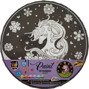 Alternative view of Tablou-Pictura pe numere 30cm rotund , Grafix