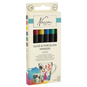 Set 6 marker sticla&portelan , Grafix