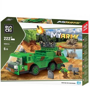 Joc constructie Blocki MyArmy, Lansator de rachete, 222 piese