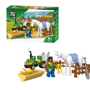 Joc constructie,Blocki , MyFarm , Tractor mic 43 piese