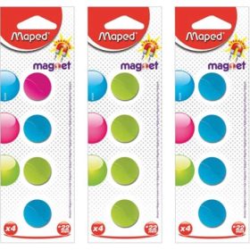 Magneti Maped Round Color, 22 mm, 4 buc